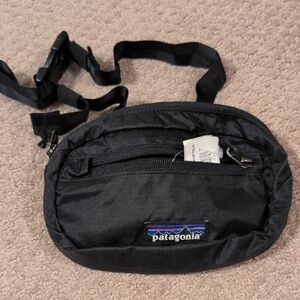 Patagonia Black Waist Pack with Logo Patch